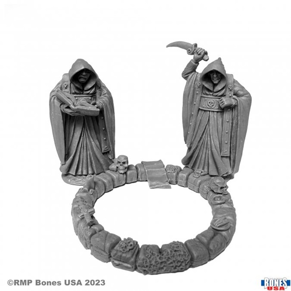 Reaper Bones Usa Reaper Legends: Townsfolk: Cultists Plastic Miniature