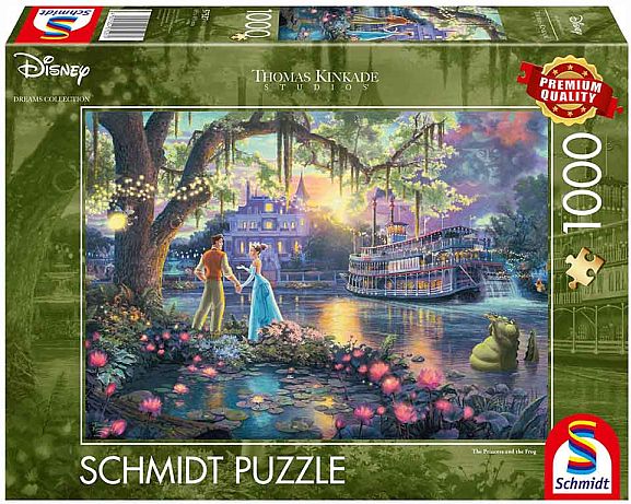 Schmidt Puzzle  Puslespil  Disney Thomas Kinkade: The Princess And The Frog  1000 Pieces