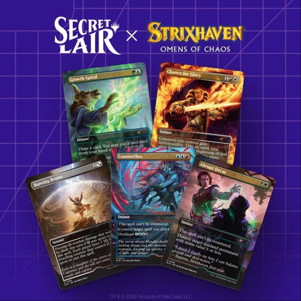 Secret Lair Drop Series 2026 : Back To School Superdrop: Omens Of Chaos Regular