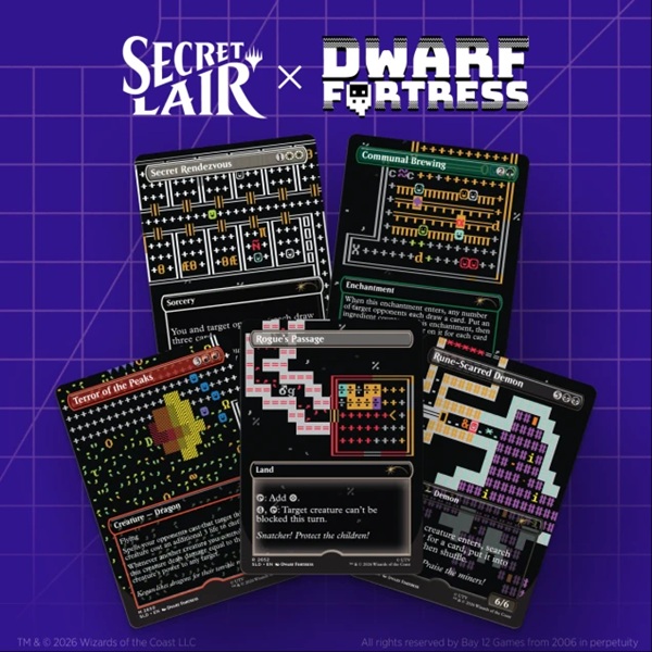 Secret Lair Drop Series 2026 : Back To School Superdrop: Secret Lair Dwarf Fortress: Create New World Regular