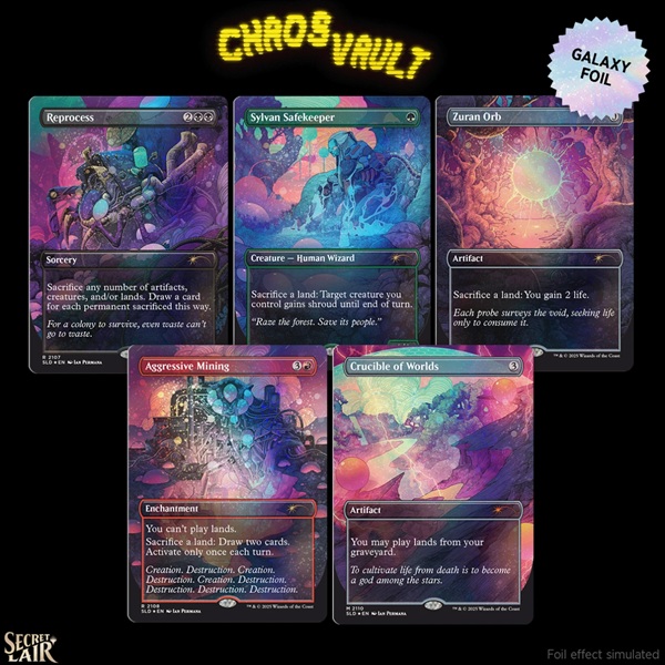 Secret Lair Drop Series  2025 : Chaos Vault: Alien Auroras  Galaxy Foil