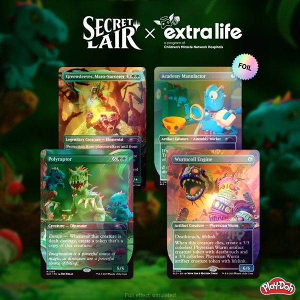 Secret Lair Drop Series  2025 : Extra Life Superdrop: Secret Lair   Play-doh: Squishful Thinking  Foil