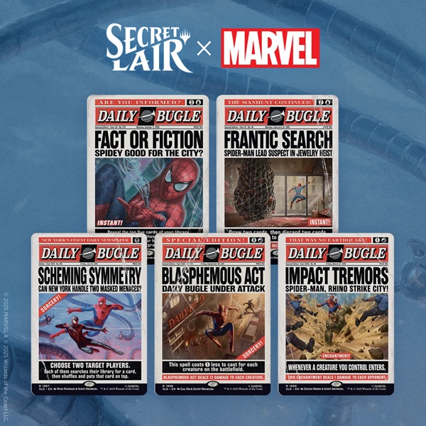 Secret Lair Drop Series  2025 : Marvel   Spider-man Superdrop: Secret Lair   Marvel   Spider-man: Daily Bugle Breaking News  Regular
