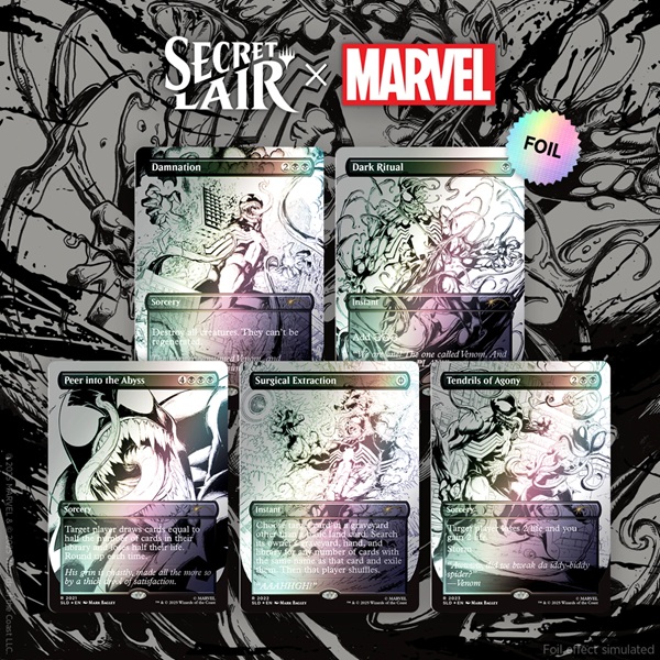Secret Lair Drop Series  2025 : Marvel   Spider-man Superdrop: Secret Lair   Marvel   Spider-man: Venom Unleashed  Inks   Foil