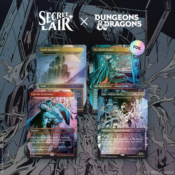 Secret Lair Drop Series  2026 : Roll For Initiative Superdrop: Secret Lair   Dungeons   Dragons: Strahd   Descent  Foil