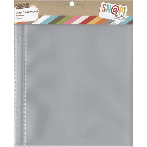Simple Stories Sn    Studio 6x8 Quot   -pocket Sider Mappelommer Til Ringbind   Huller 10 Stk   Kan Indeholde Oversized Jumbo Pokemon-kort