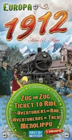 Ticket To Ride Dansk Engelsk Udvidelse Europe 1912  Skandinavisk Version  Europa