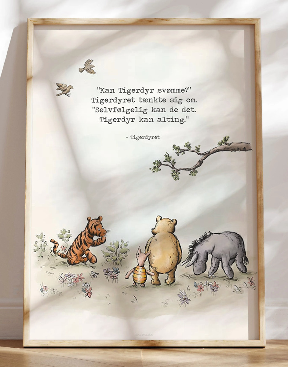 Tigerdyr Kan Alt Plakat Peter Plys