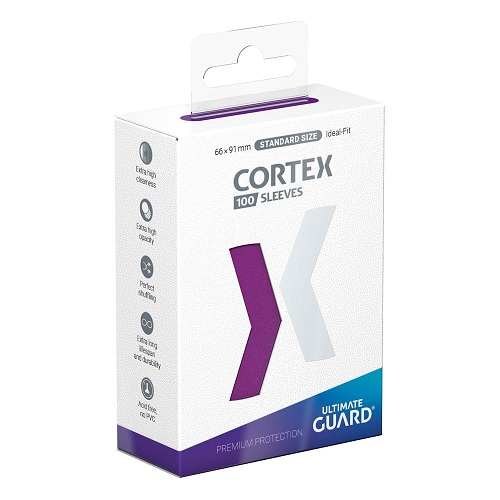 Ultimate Guard Cortex Sleeves  Kortlommer  Standard Size Purple  100 Sleeves