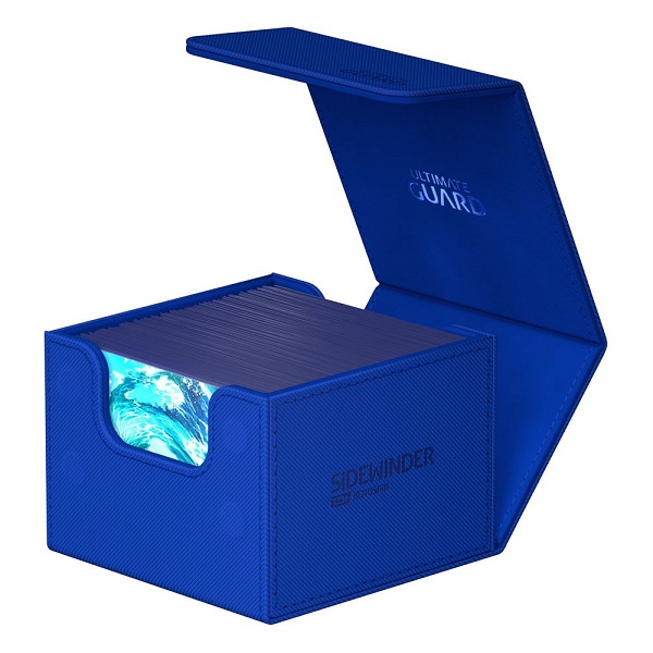 Ultimate Guard Sidewinder Deck Case  Deck Box  133  Standard Size Xenoskin Monocolor Blue  Bl 195 165