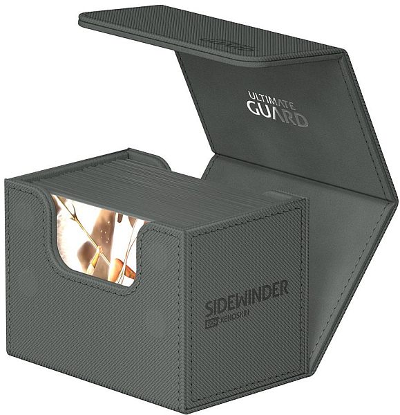 Ultimate Guard Sidewinder Deck Case  Deck Box  80  Standard Size Xenoskin Monocolor Grey  Gr 195 165