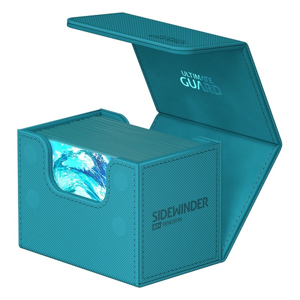 Ultimate Guard Sidewinder Deck Case  Deck Box  80  Standard Size Xenoskin Monocolor Petrol  Petroleumsbl 195 165