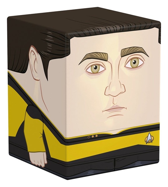 Ultimate Guard Squaroes Boulder Deck Case  Deck Box  100  Standard Size: Star Trek: The Next Generation Data