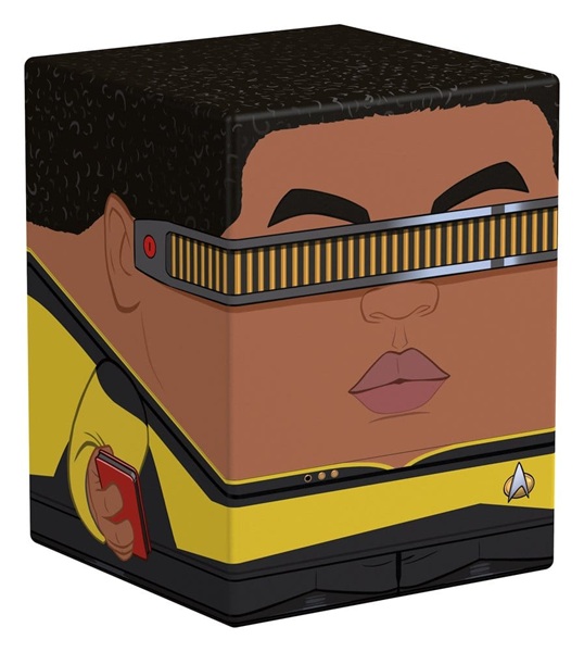 Ultimate Guard Squaroes Boulder Deck Case  Deck Box  100  Standard Size: Star Trek: The Next Generation Geordi La Forge