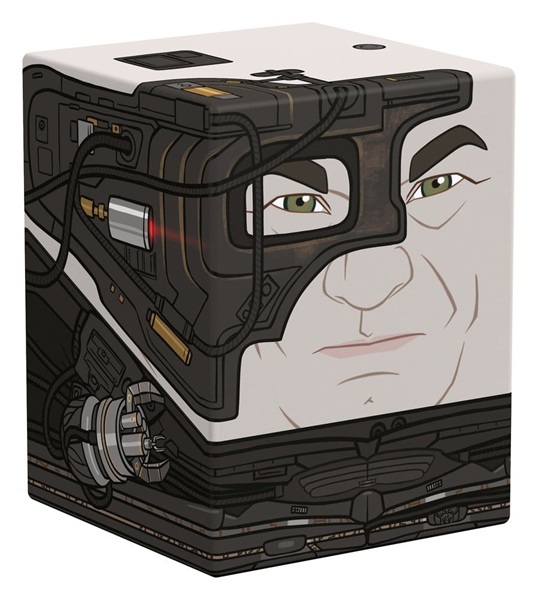 Ultimate Guard Squaroes Boulder Deck Case  Deck Box  100  Standard Size: Star Trek: The Next Generation Locutus