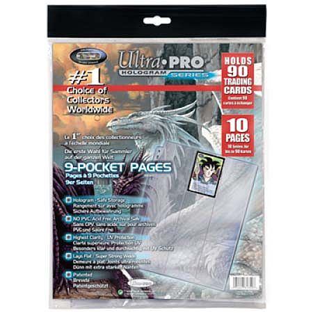 Ultra Pro Mappelommer Til Ringbind 11 Huller  Platinum  Plads Til   Kort   195 165  Hver Side  10 Stk   81359  Ekstra   195 184   Kvalitet