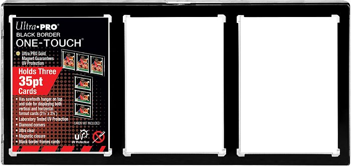 Ultra Pro One-touch Magnetic Holder  -card Frame Black Border Standard Size      Quot        Quot  35pt Uv Sleeves  15113-uv