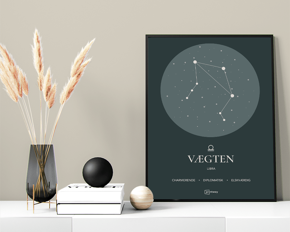 Vægten Stjernetegn Plakat