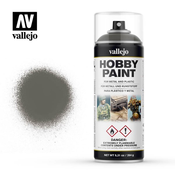 Vallejo Hobby Paint Primer Sprays: German Field Grey 400ml