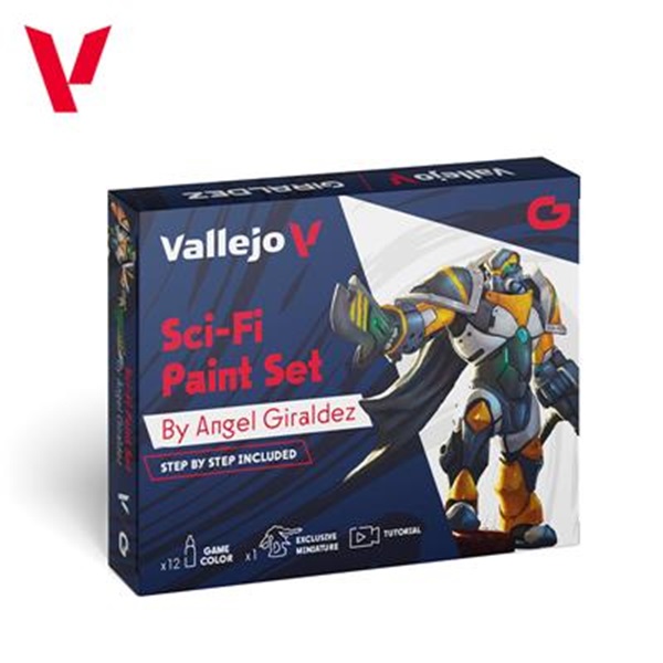 Vallejo Maling Game Color: Sci-fi Paint Set 12 Colors   Figure 18ml