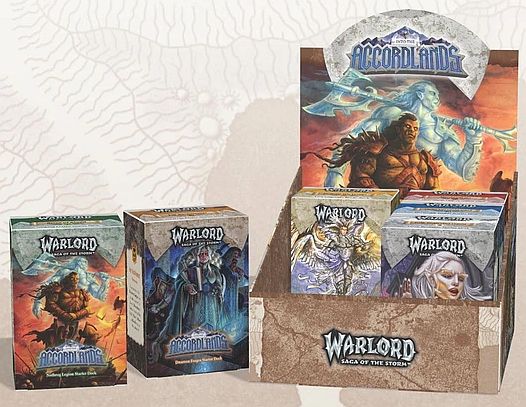 Warlord: Saga Of The Storm Ccg Into The Accordlands: Starter Deck Display    Decks