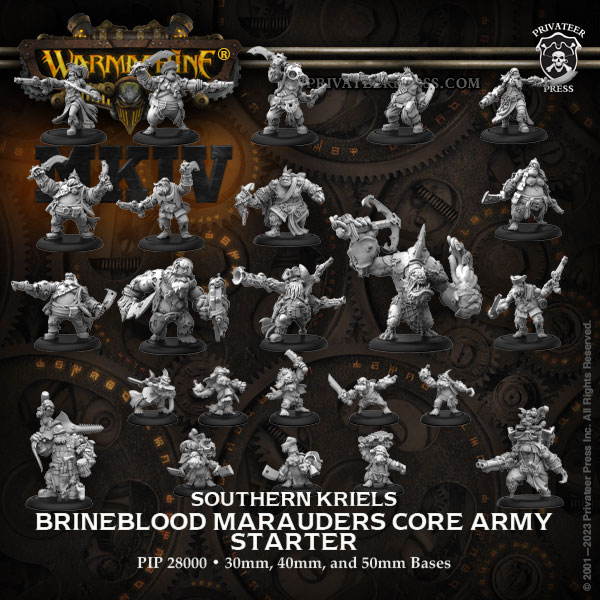 Warmachine  Mkiv  Core Army Starter Box: Southern Kriels Brineblood Marauders Pip28000
