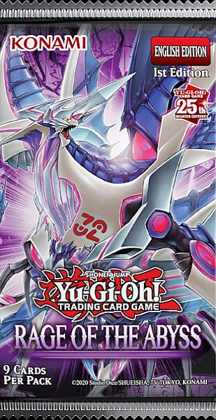 Yu-gi-oh  Booster Pakke Rage Of The Abyss Booster Pack